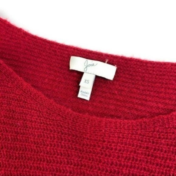 Joie 100% Cashmere Dolman Knit Pullover Sweater Red - Picture 3 of 6